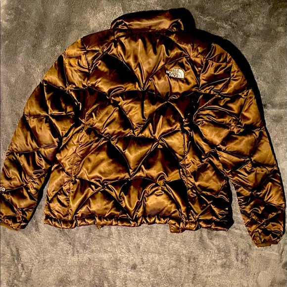 Brown Medium North Face 550 Winter Jacket - Picture 3 of 5